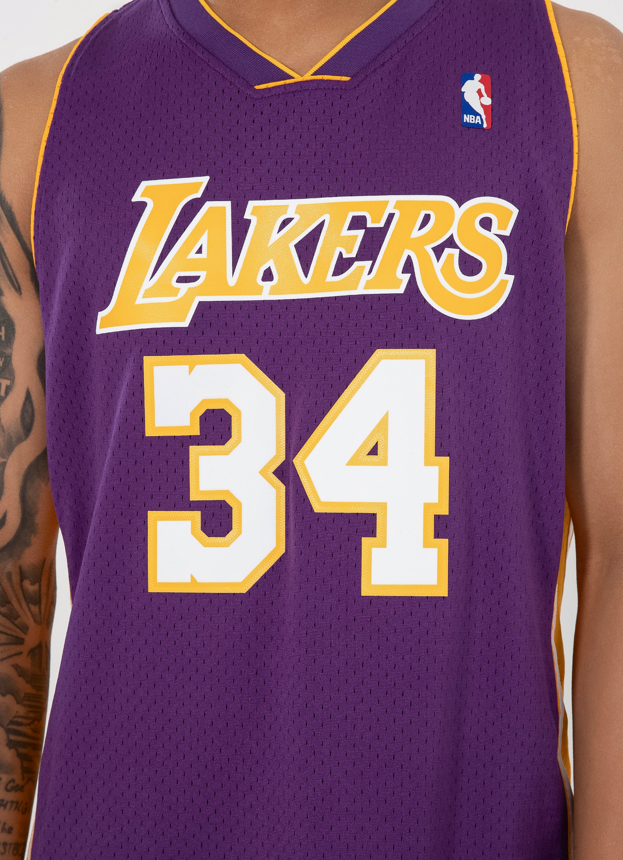 Mitchell & Ness Nba L.a Lakers Shaquille O'neal 99-00 Swingman Jersey in Purple