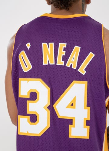 Mitchell & Ness Nba L.a Lakers Shaquille O'neal 99-00 Swingman Jersey in Purple