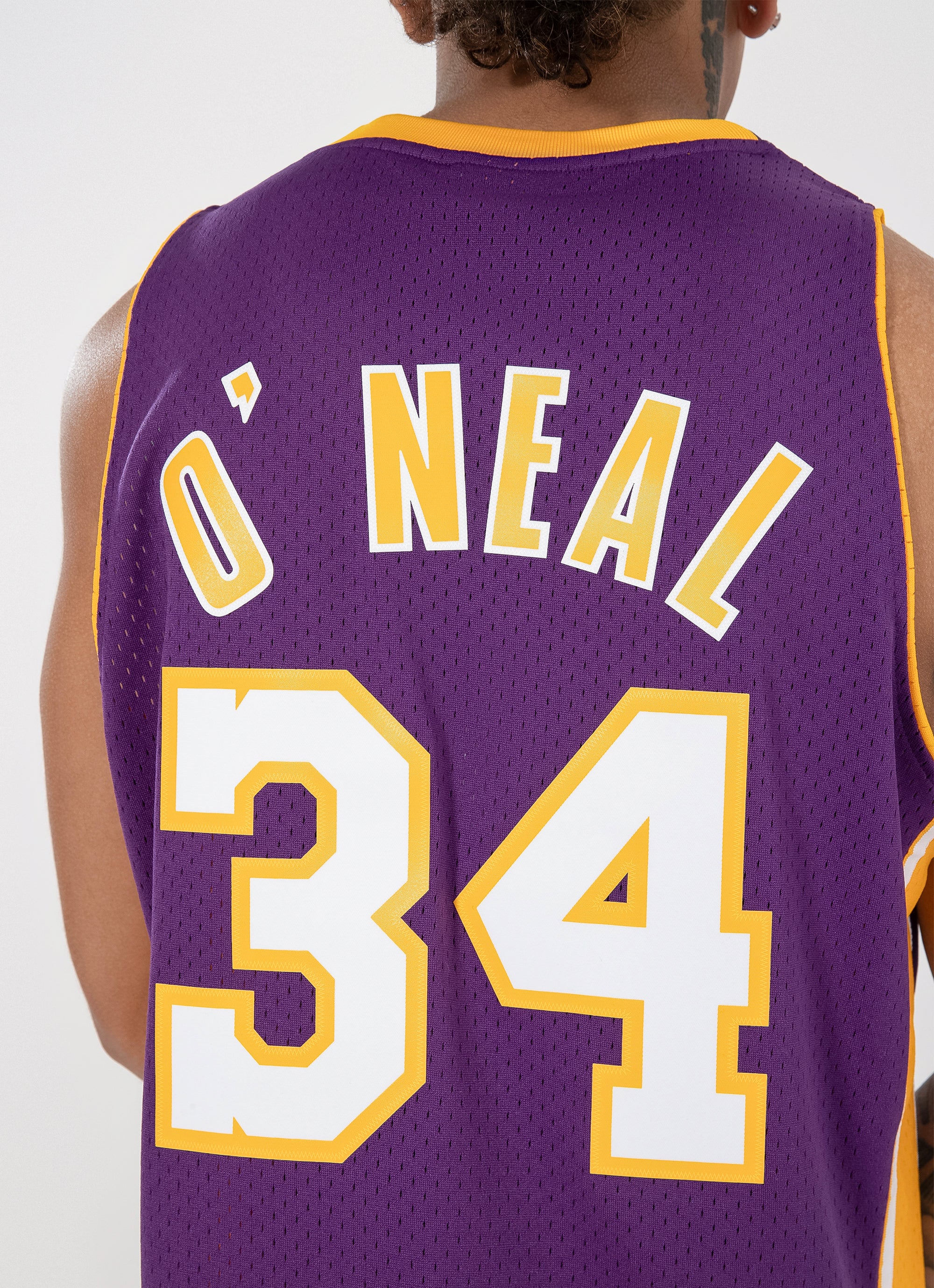 Mitchell & Ness Nba L.a Lakers Shaquille O'neal 99-00 Swingman Jersey in Purple