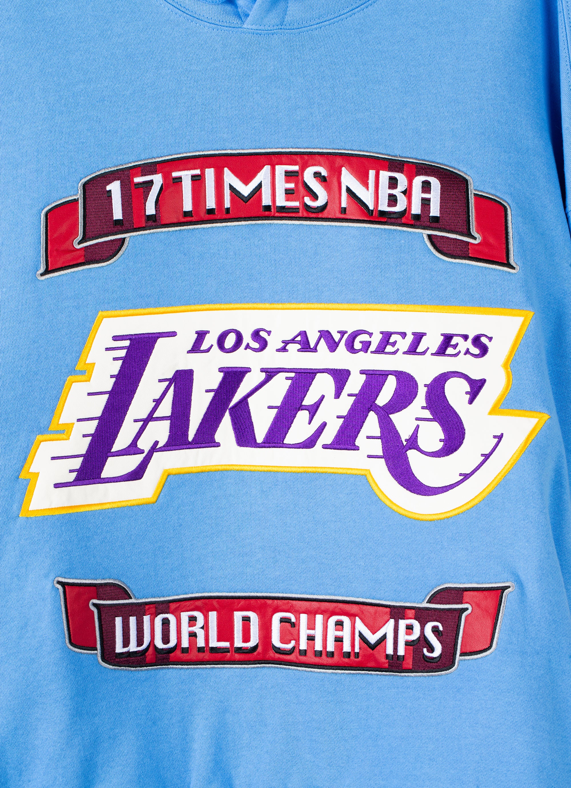 Mitchell & Ness Nba Los Angeles Lakers 17 Time Hoodie in Blue