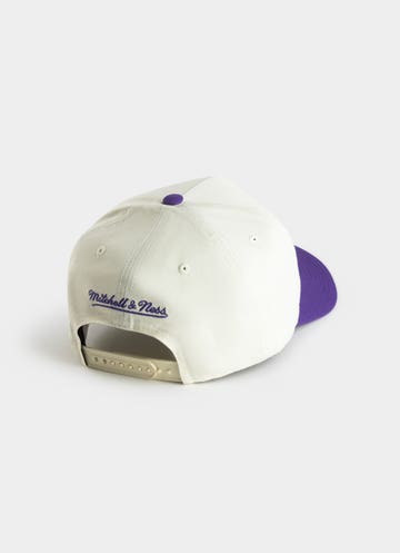Mitchell & Ness Nba Los Angeles Lakers Evergreen Pro Pinch Snapback Cap in White