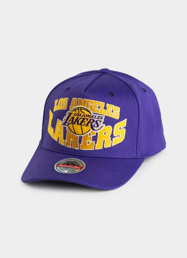 Mitchell & Ness Nba Los Angeles Lakers Lay Up Snapback Cap in Purple