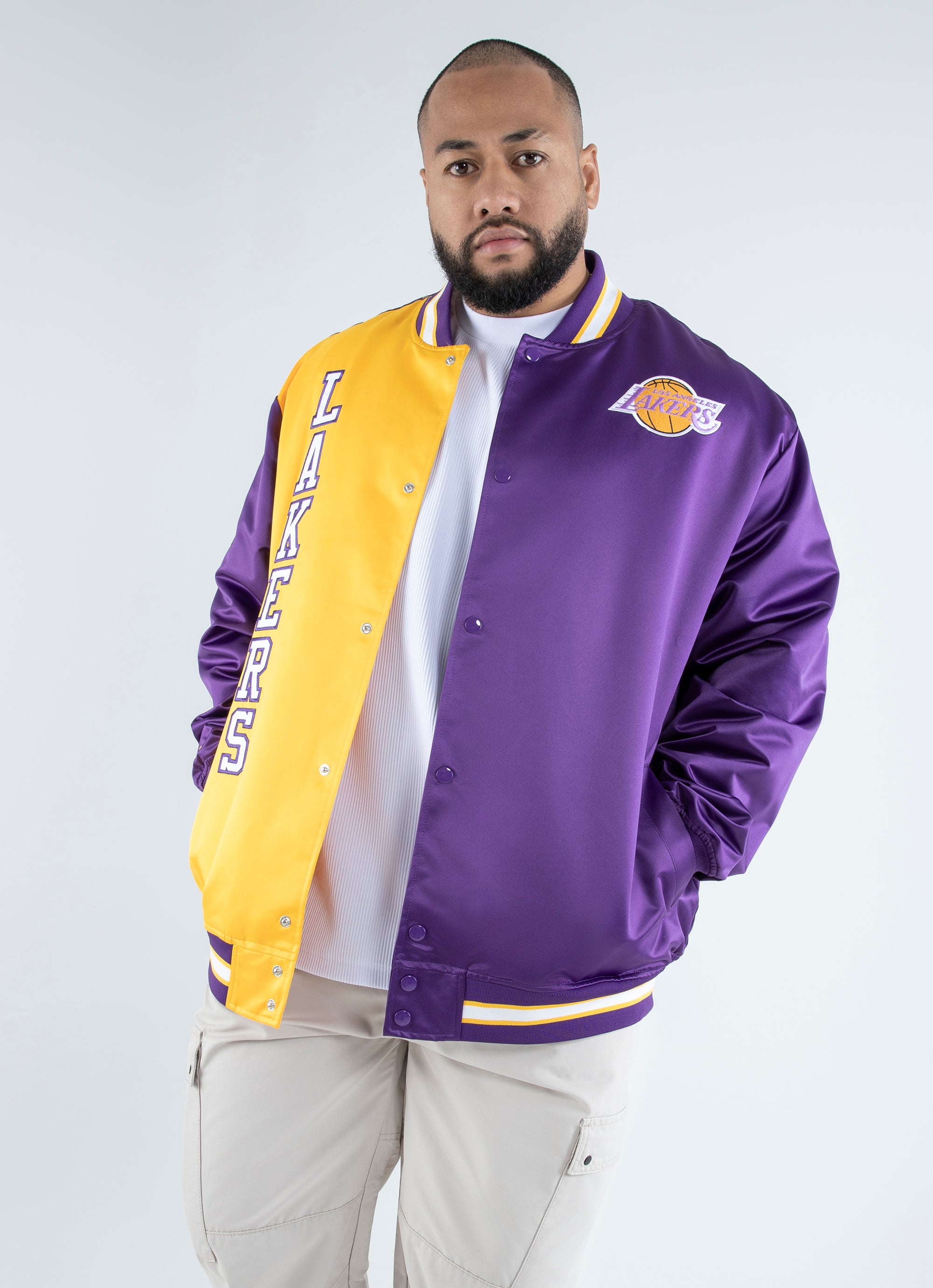 Men's Mitchell & Ness Purple Los Angeles Lakers Big & Tall