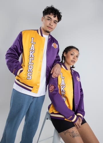 NBA Los Angeles Lakers Varsity Jacket (Purple) 3XL