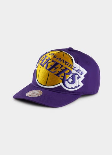 Mitchell & Ness Nba Los Angeles Lakers Logo Blast Deadstock Snapback Cap in Purple