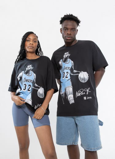 Mitchell & Ness Nba Los Angeles Lakers Magic Tee in Black