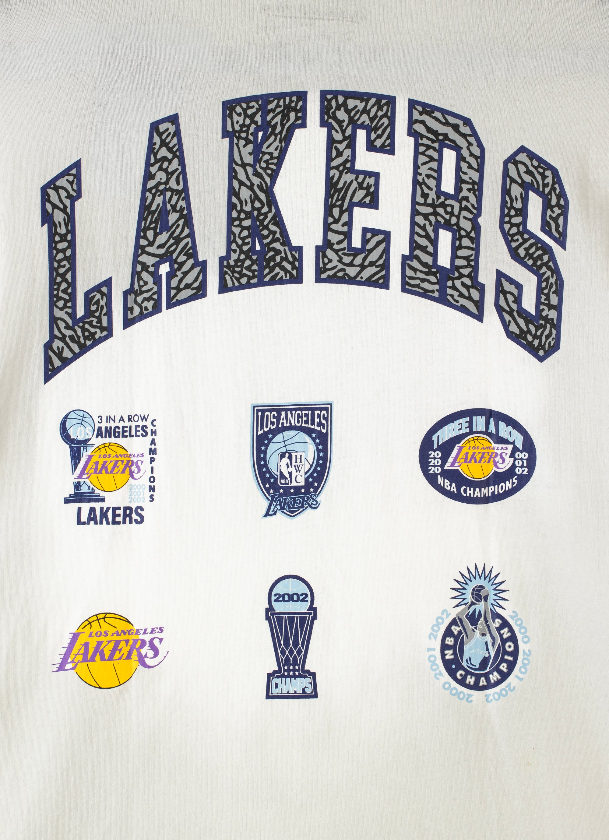 Mitchell & Ness Nba Los Angeles Lakers Multi Hit Tee in White