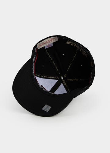Mitchell & Ness Nba Los Angeles Lakers Pennant Snapback Cap in Black