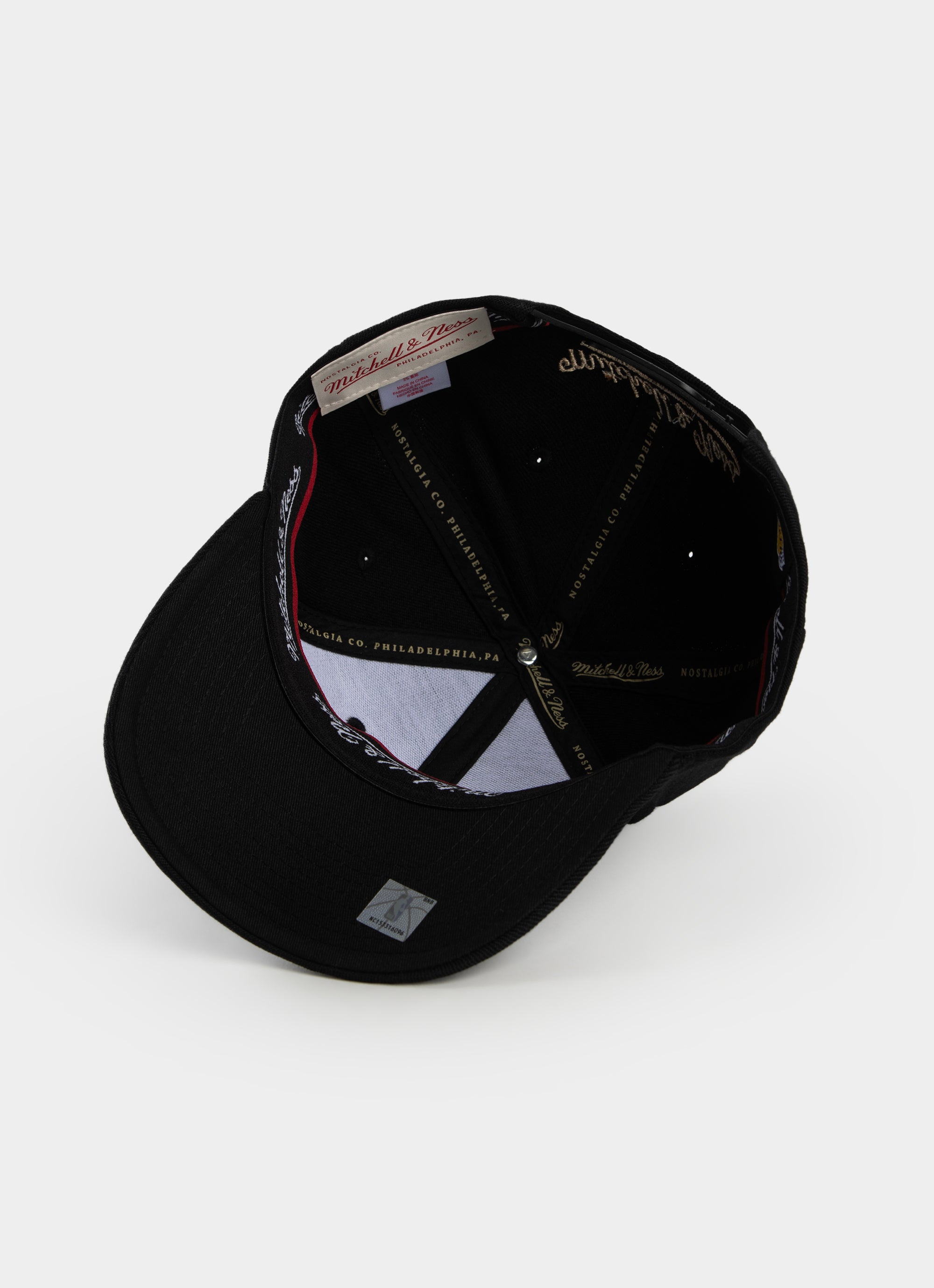 Mitchell & Ness Nba Los Angeles Lakers Pennant Snapback Cap in Black