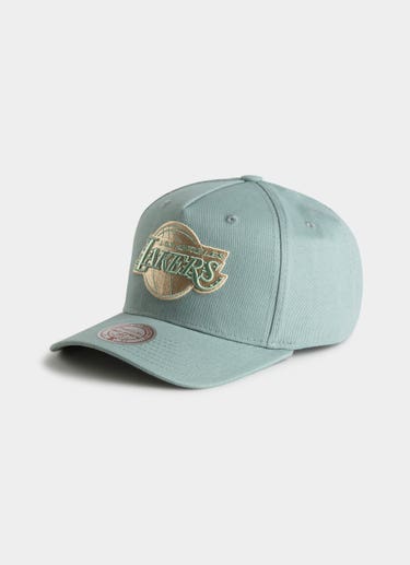Mitchell & Ness Nba Los Angeles Lakers Seasonal Core Snapback Cap in Green