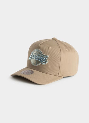 Mitchell & Ness Nba Los Angeles Lakers Seasonal Core Snapback Cap in Brown