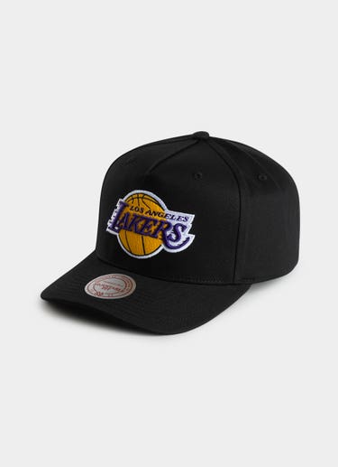 Mitchell & Ness Nba Los Angeles Lakers Team Colour Logo Mvp Snapback Cap in Black