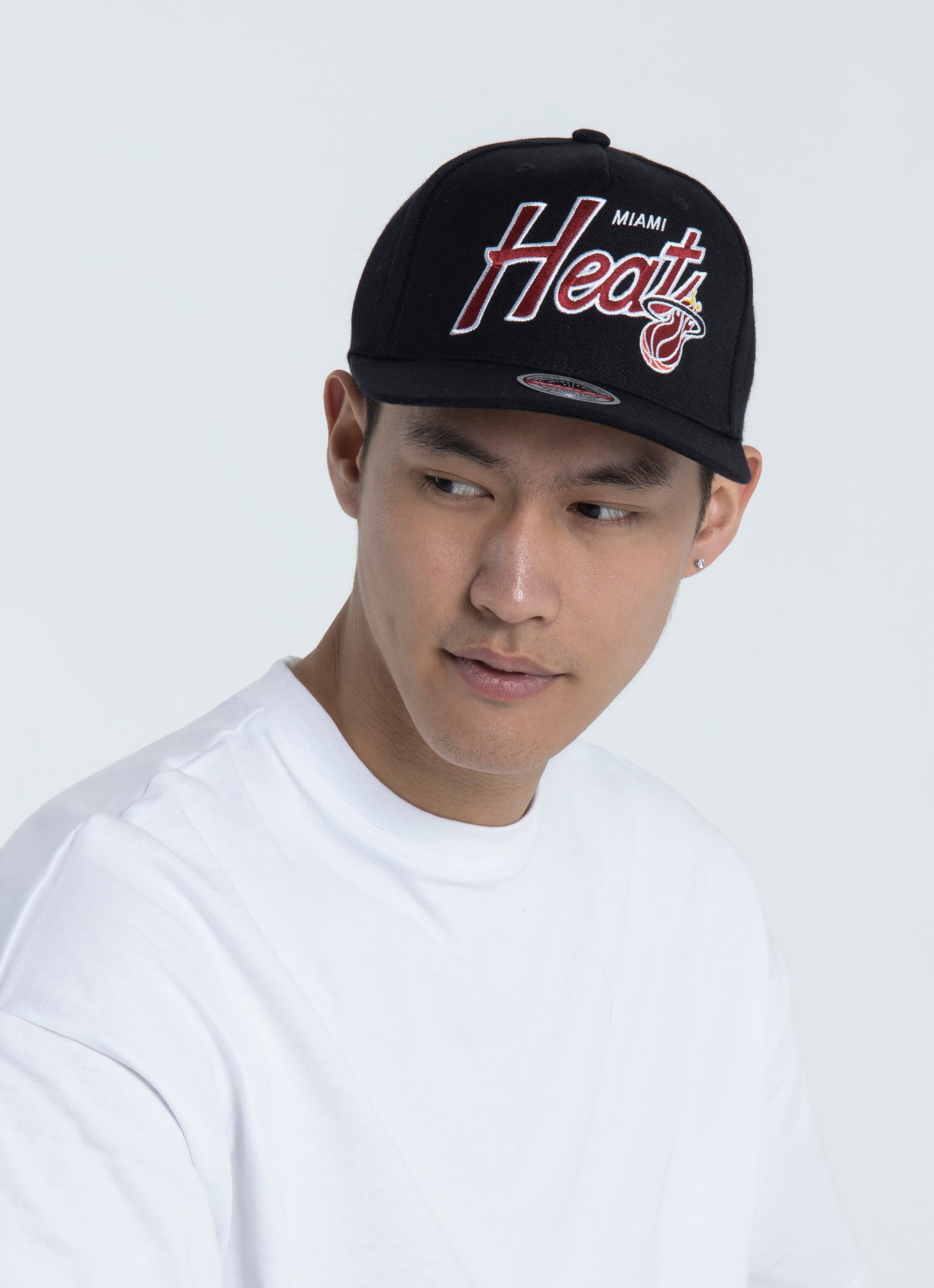 mitchell and ness miami heat hat