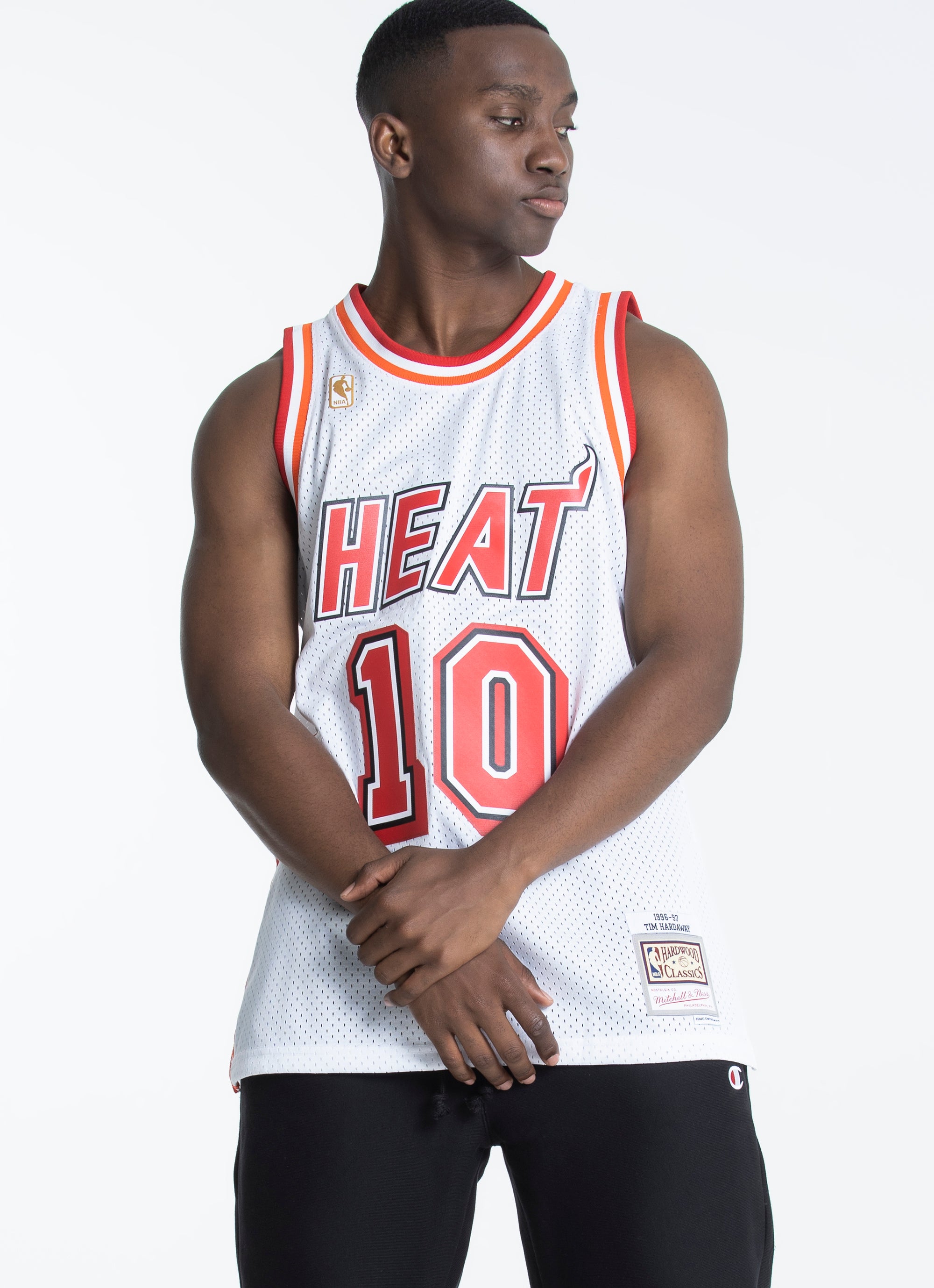 Tim Hardaway Miami Heat Mitchell & Ness Hardwood Classics 1996/97 Hyper  Hoops Swingman Jersey - Scarlet