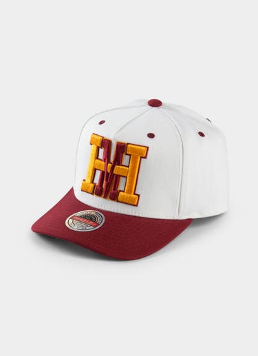Mitchell & Ness Nba Miami Heat Vintage Letter Snapback Cap in White