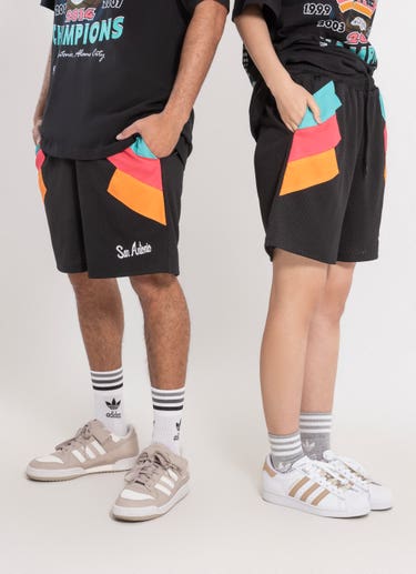 Mitchell & Ness Nba San Antonio Spurs Wear Your Stripes Short in Black
