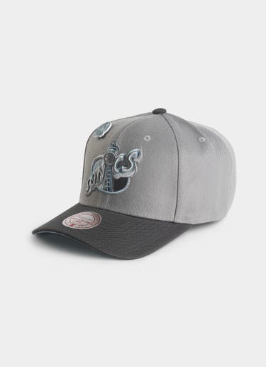 Mitchell & Ness Nba Seattle Supersonics Blue Moon Pro Crown Snapback Cap in Grey