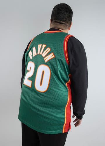 Mitchell & Ness Nba Supersonics Road Gary Payton 95-96 Jersey in Green