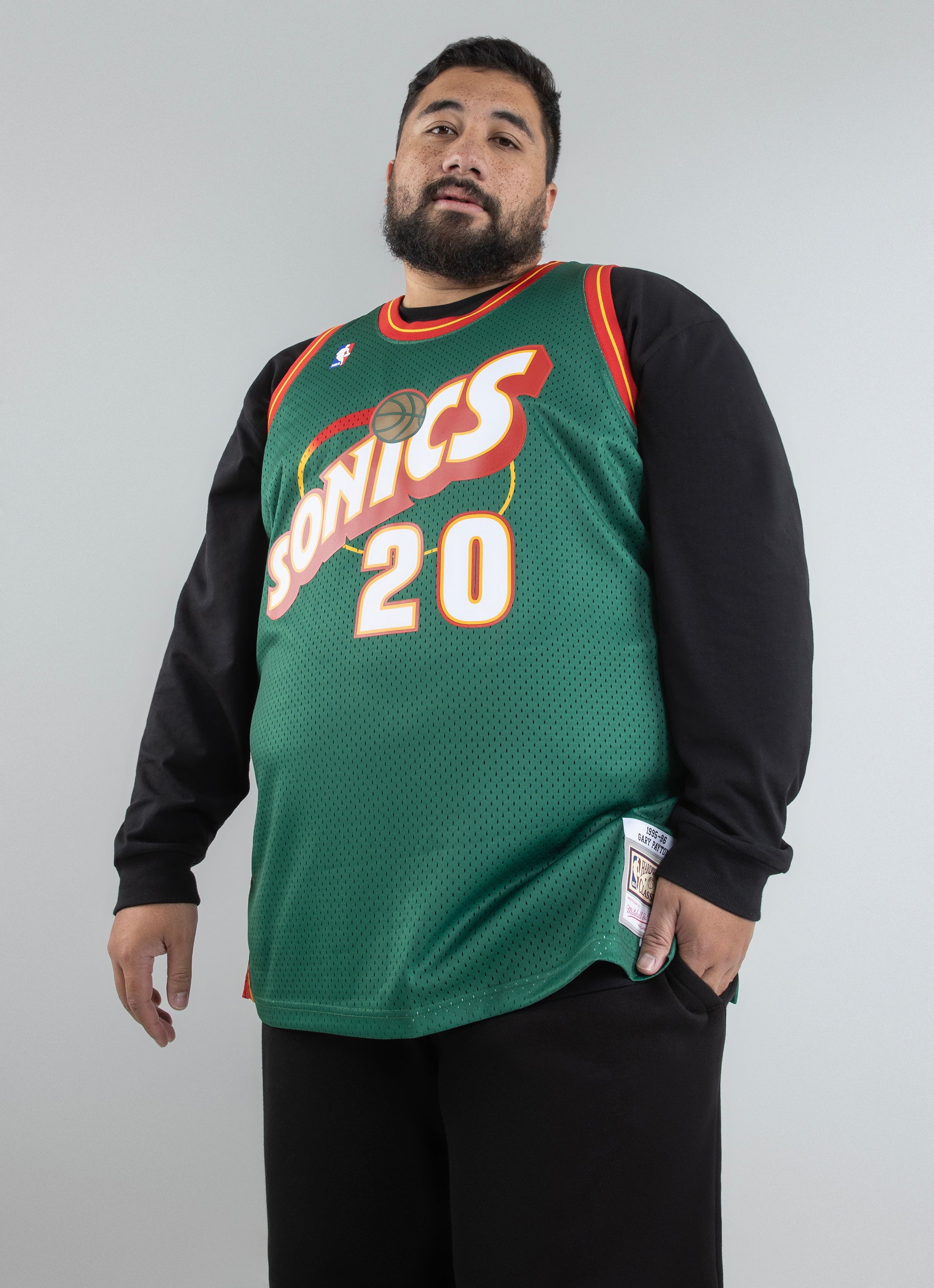 Gary Payton 20 Seattle Supersonics 1995-96 Mitchell & Ness Road