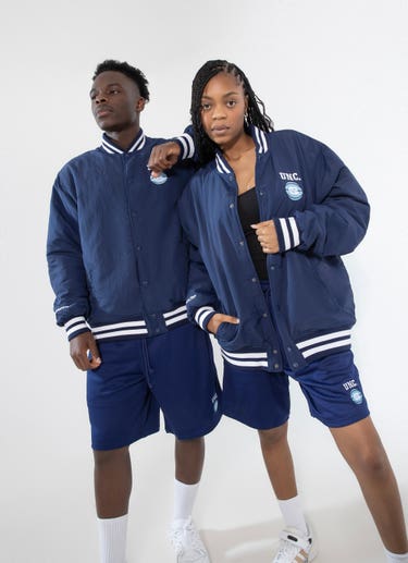 Mitchell & Ness Ncaa Unc North Carolina National Champion Jacket in Blue