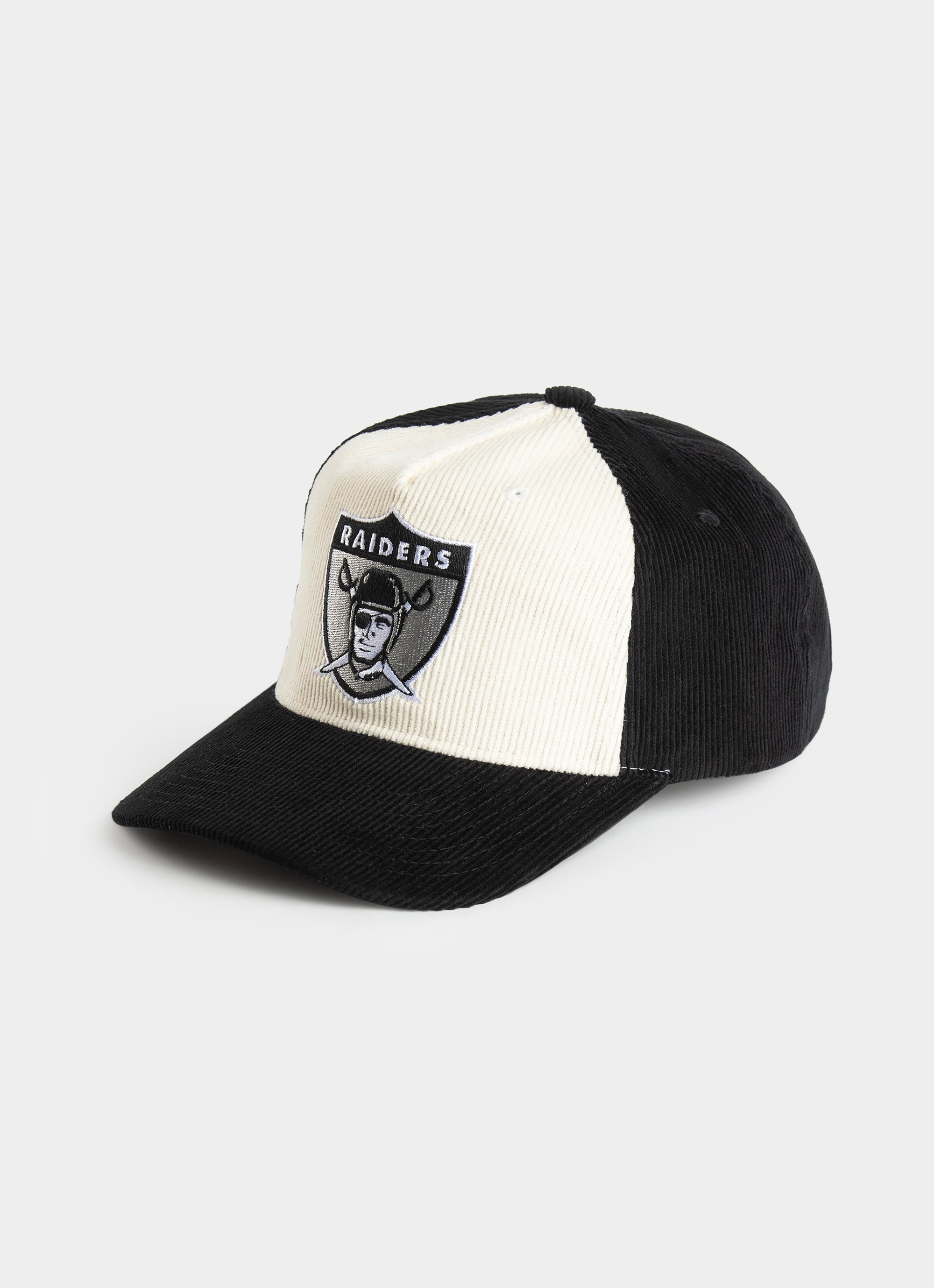 Mitchell & Ness Nfl Las Vegas Raiders Front Row Origin Snapback Cap in Black