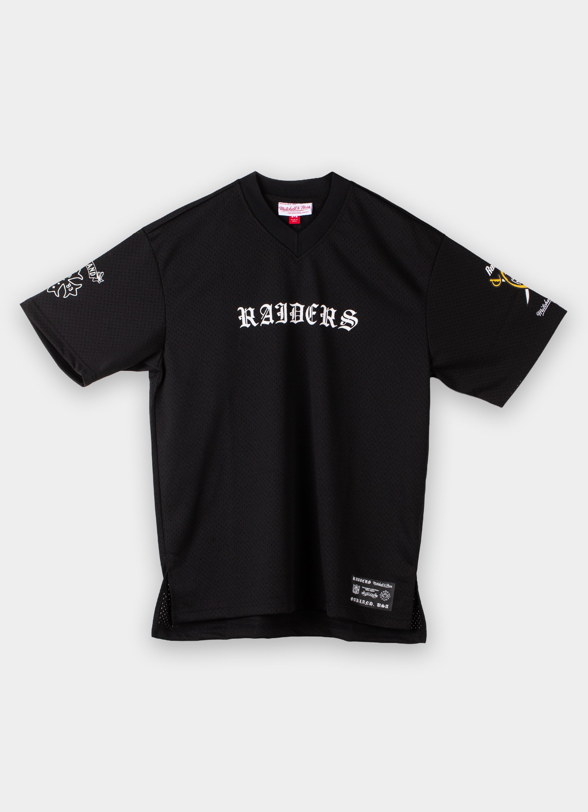Mitchell & Ness Nfl Oakland Raiders Mesh Tee in Black | Red Rat