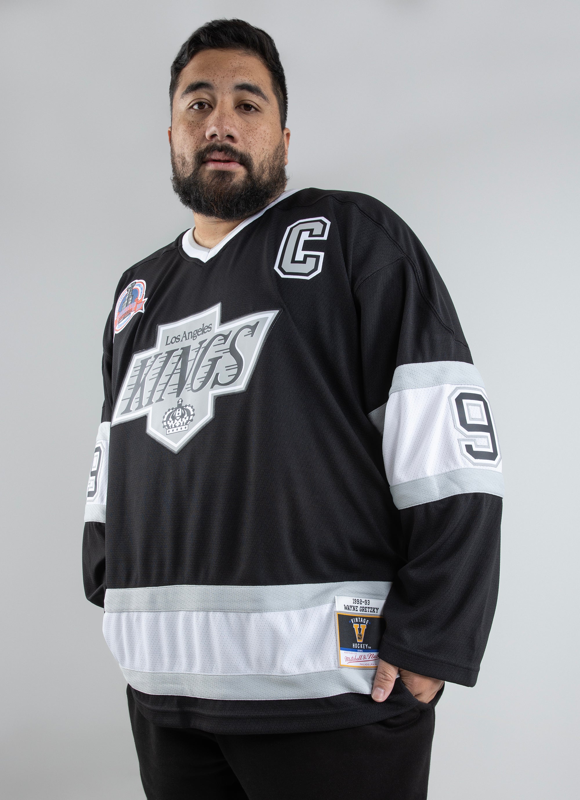 Men's Wayne Gretzky Los Angeles Kings Mitchell & Ness 1992 Black Home