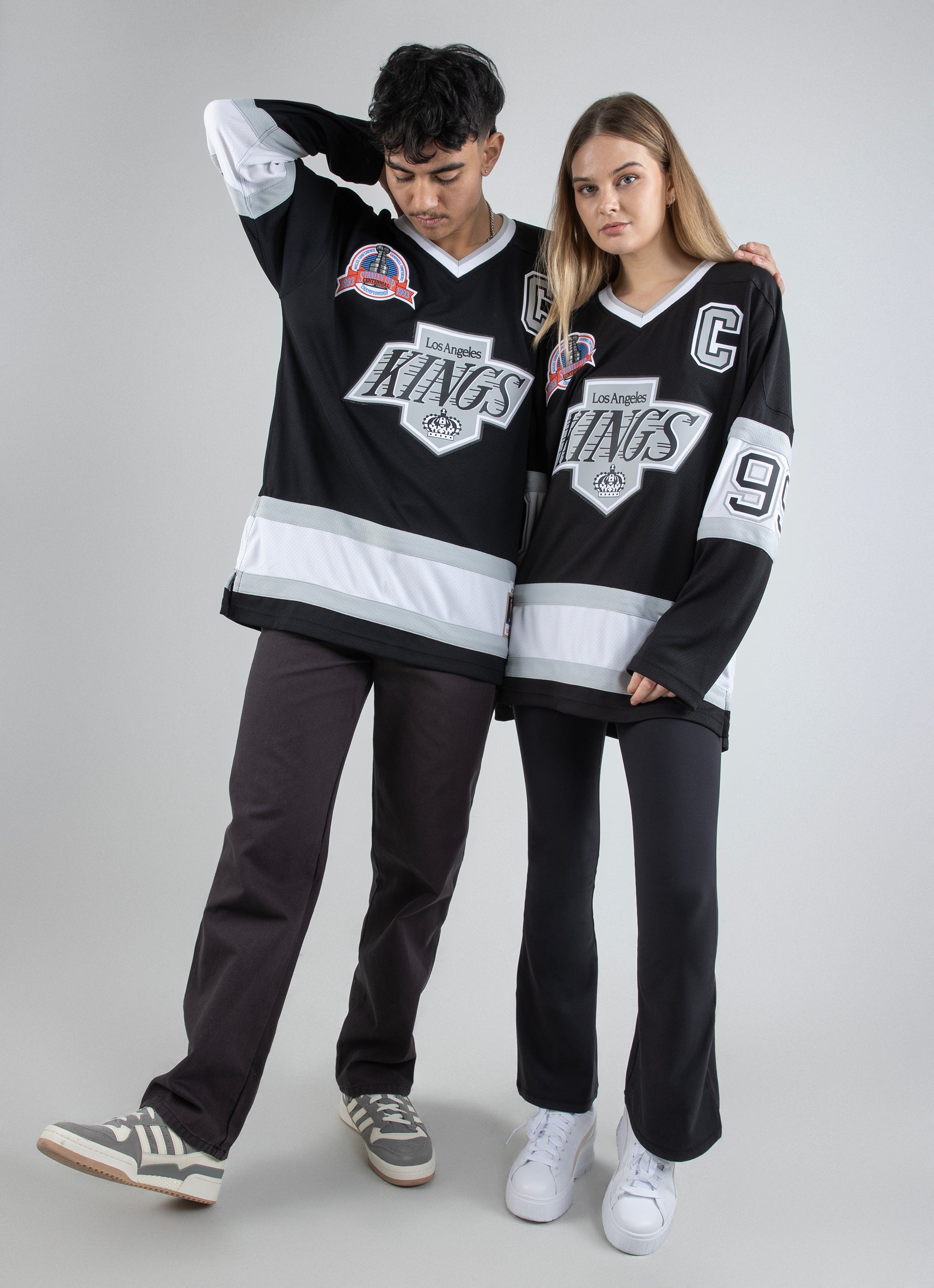 Mitchell & Ness Blue Line Wayne Gretzky Los Angeles Kings 1992 Jersey