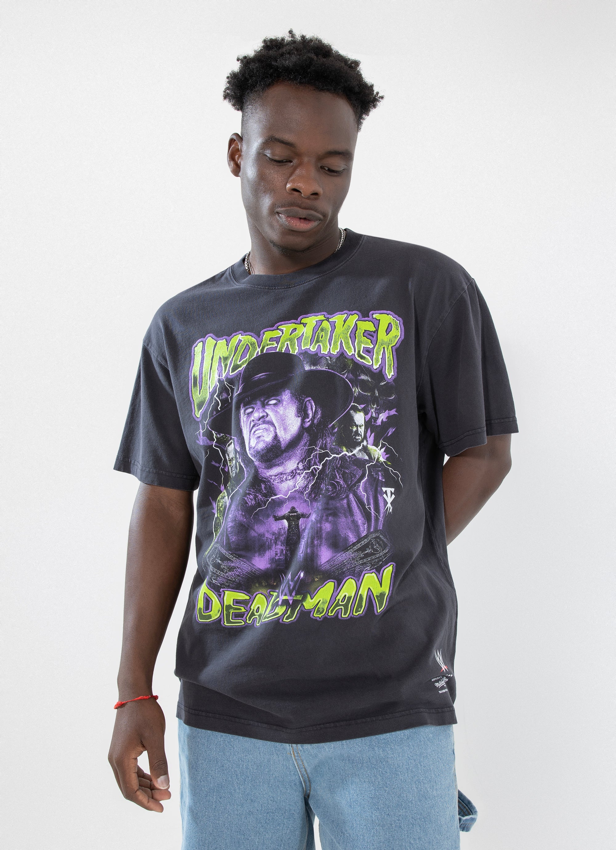 Mitchell & Ness Wwe The Undertaker Bootleg Tee in Black