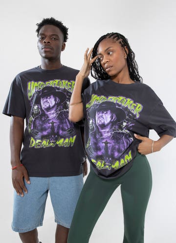 Mitchell & Ness Wwe The Undertaker Bootleg Tee in Black