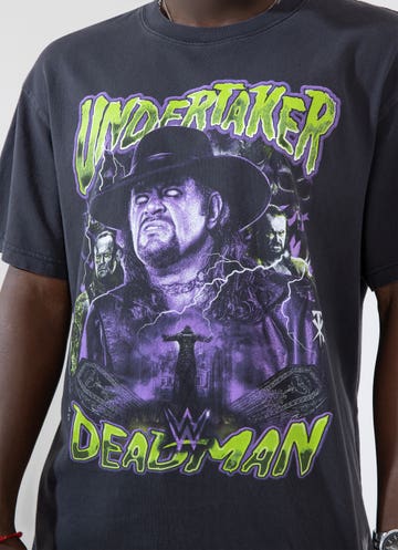 Mitchell & Ness Wwe The Undertaker Bootleg Tee in Black