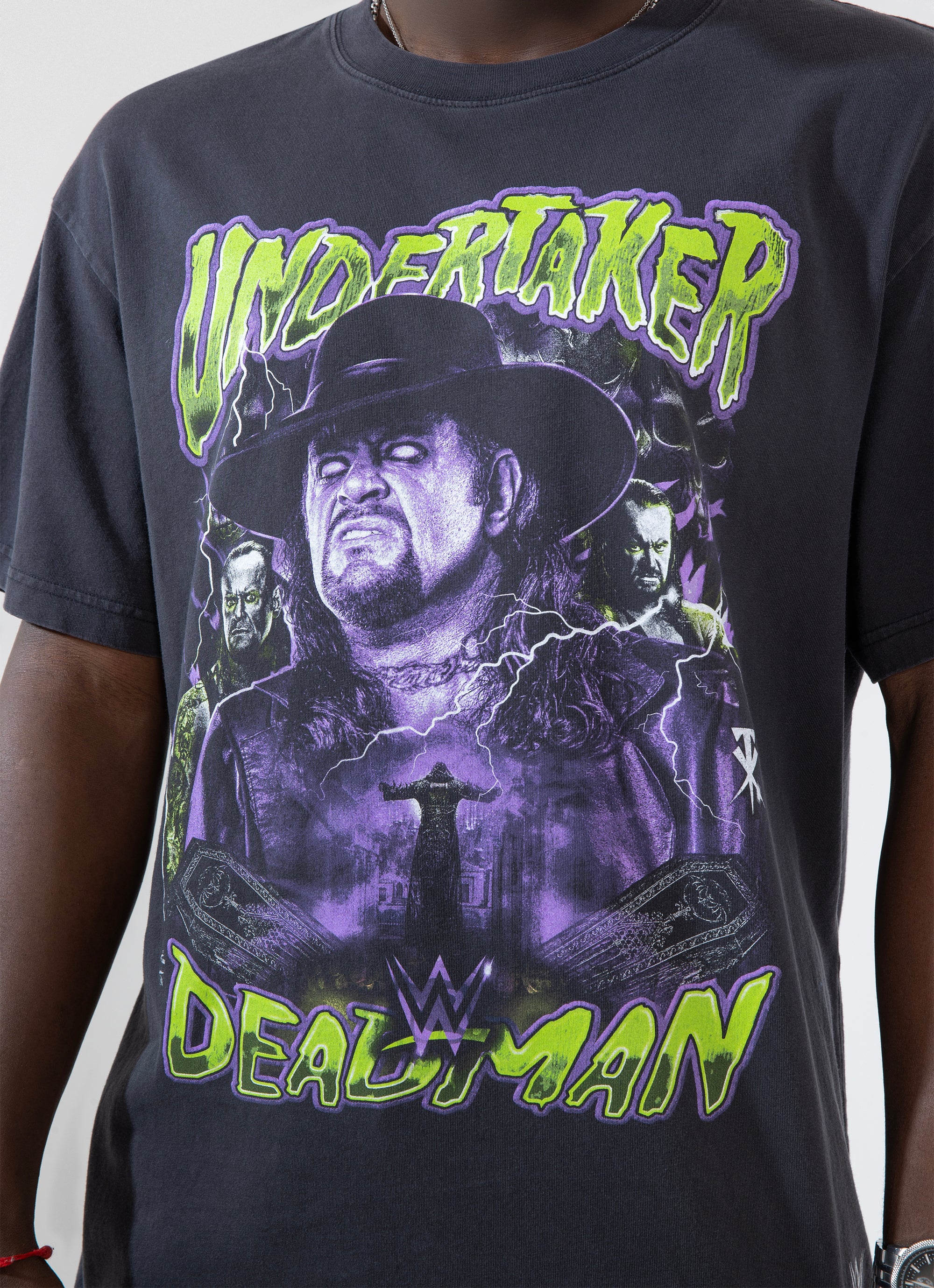 Mitchell & Ness Wwe The Undertaker Bootleg Tee in Black