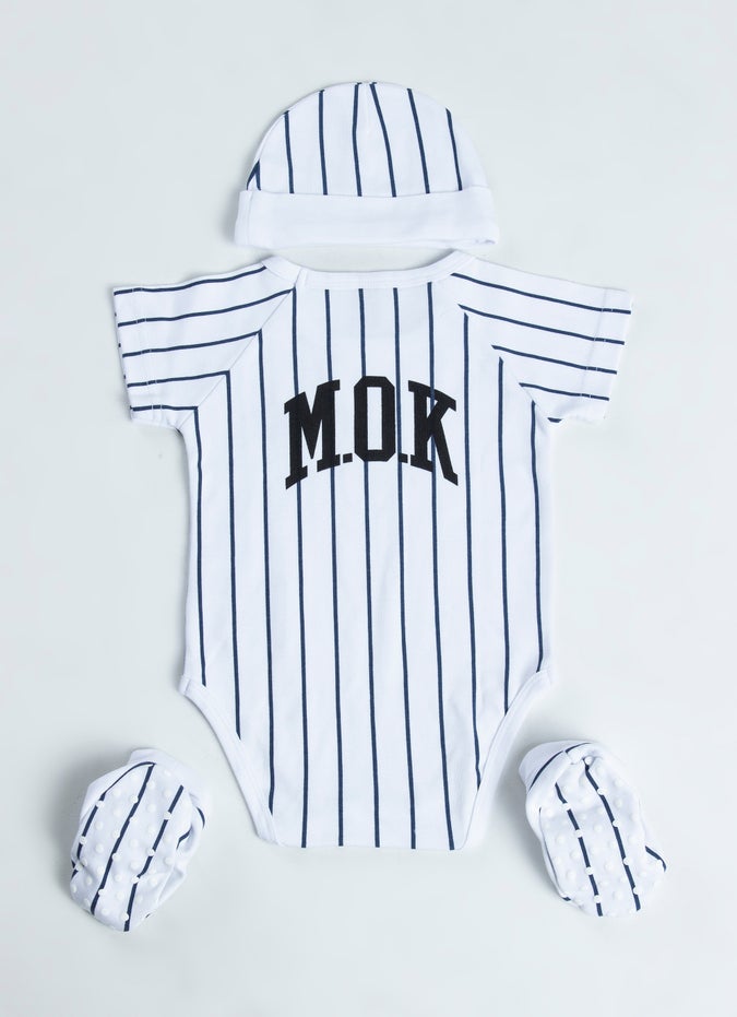 M.O.K Stripe 3pc Infant Set
