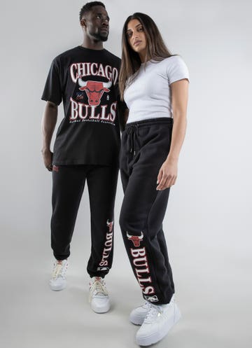 New ERA Chicago Bulls NBA Track Pants Black, Men