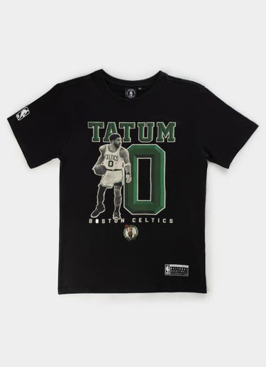 Nba Essentials Boston Celtics Jasper Short Sleeve Vintage Tee - Youth in Black