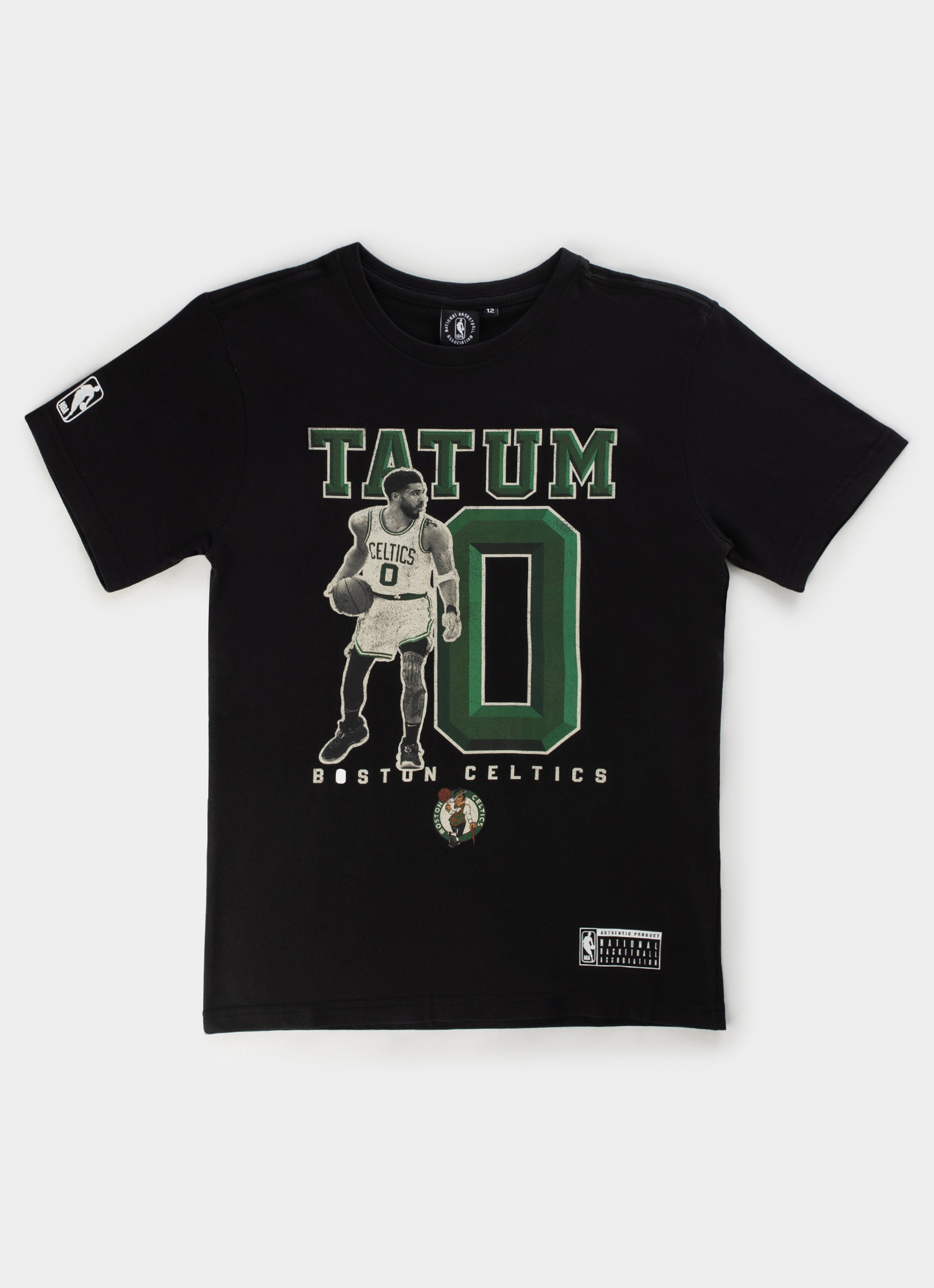 Nba Essentials Boston Celtics Jasper Short Sleeve Vintage Tee - Youth in Black