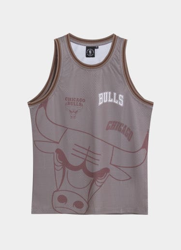 Nba Essentials Chicago Bulls Wallace Mesh Tank - Youth in Beige