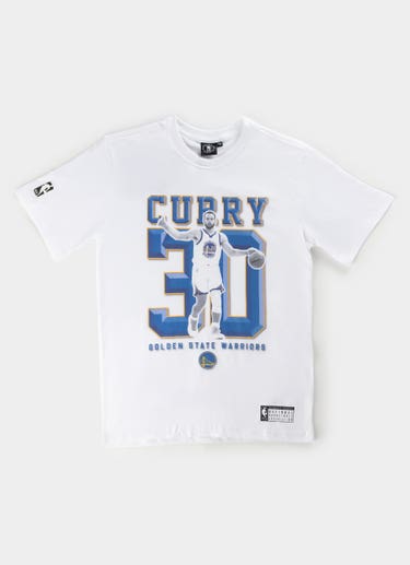 Nba Essentials Golden State Warriors Jasper Short Sleeve Vintage Tee -youth in White