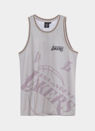 Nba Essentials Los Angeles Lakers Wallace Mesh Tank - Youth in Beige