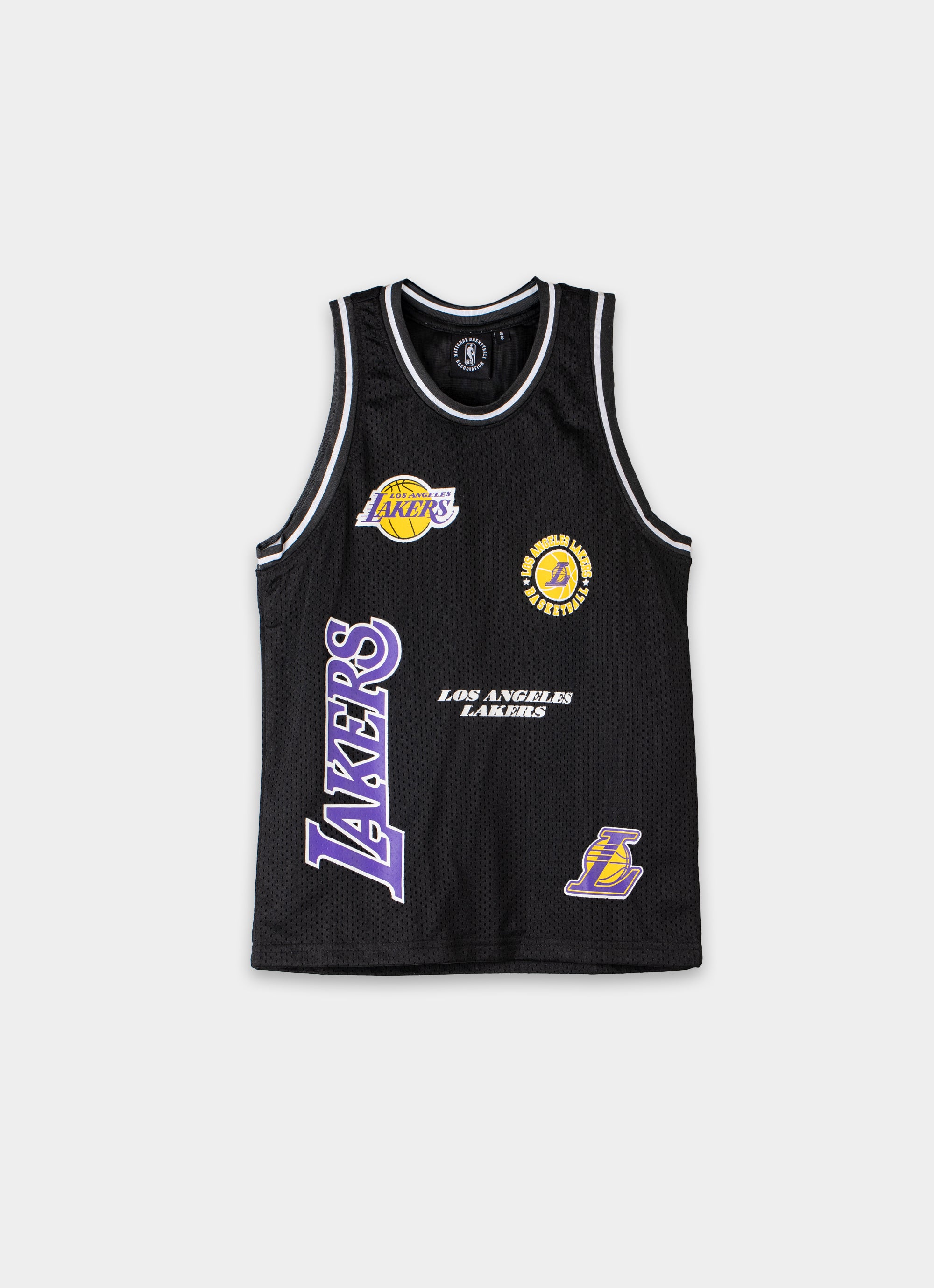 Nba Los Angeles Lakers Rockford Mesh Tank - Youth in Black | Red Rat