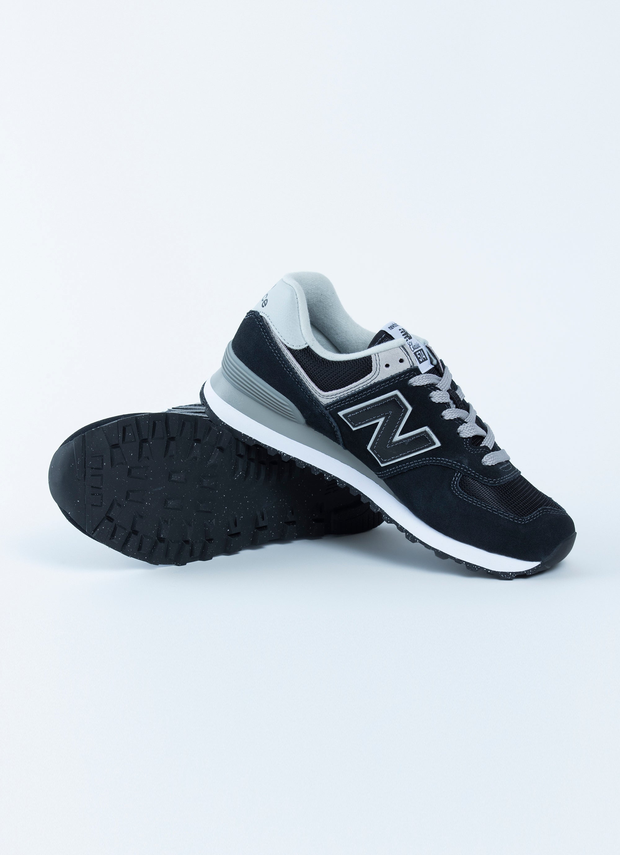New Balance 574 Core Shoe - Womens in Black Red