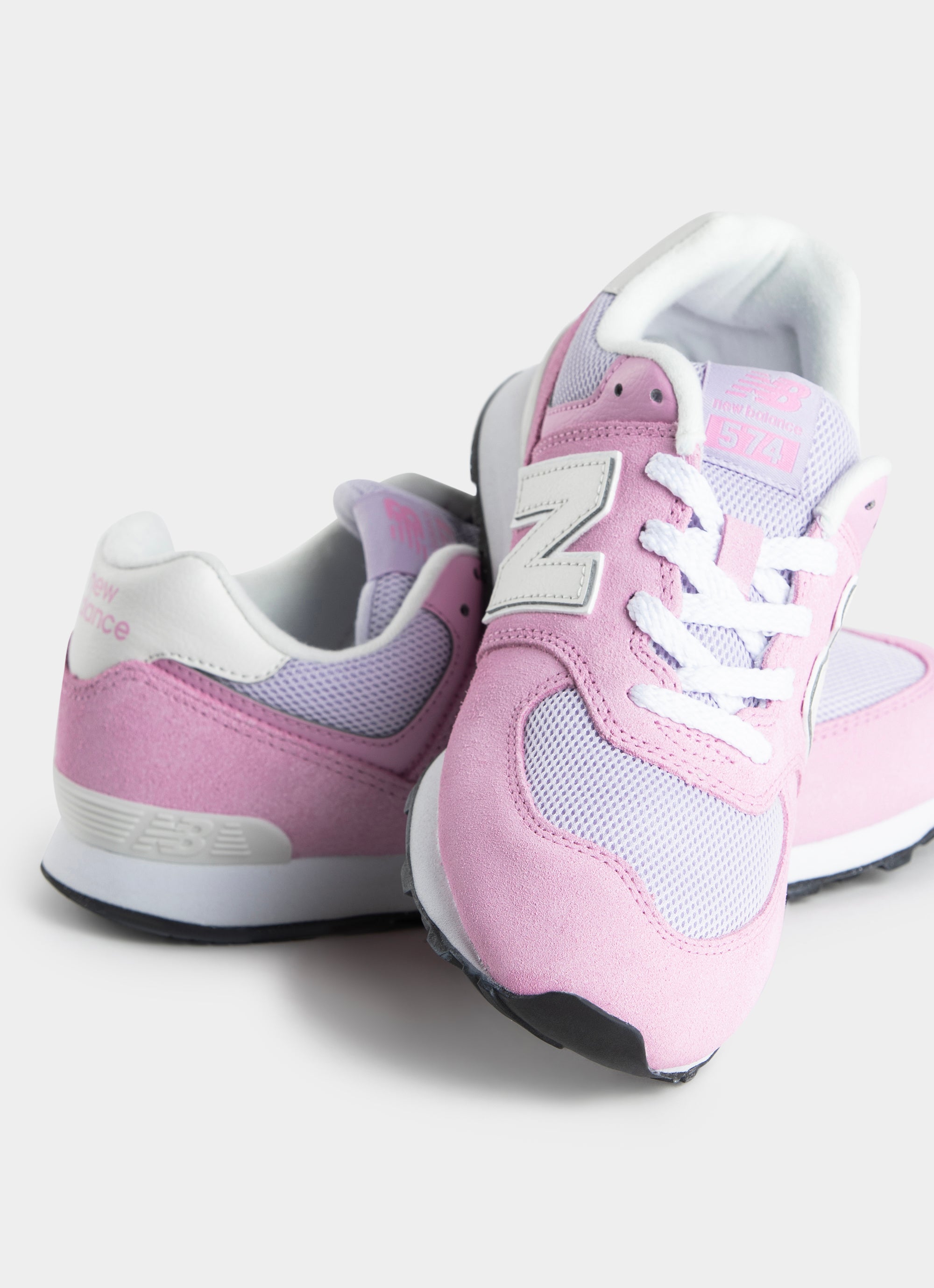 New Balance 574 Shoes - Youth in Pink