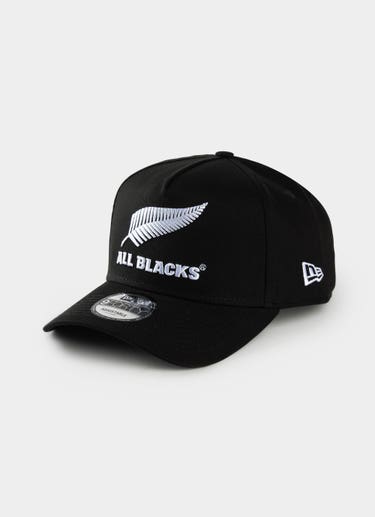 New Era 9forty A-frame All Blacks Snapback Cap in Black