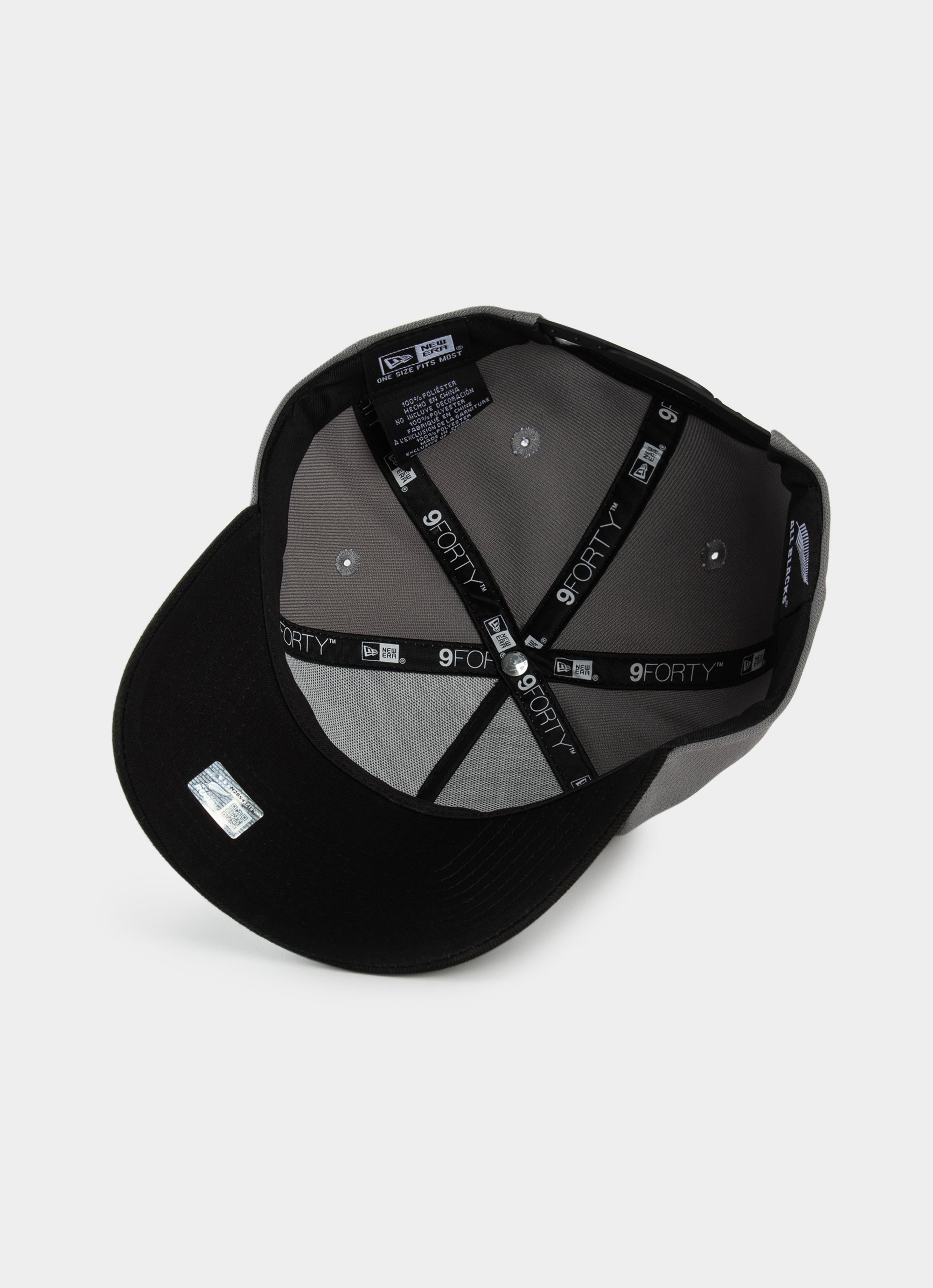 New Era 9forty A-frame All Blacks Storm Grey 2-tone Snapback Cap in Grey