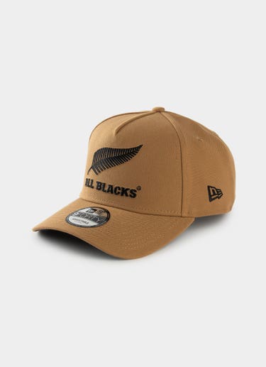 New Era 9forty A-frame All Blacks Wheat Snapback Cap in Brown