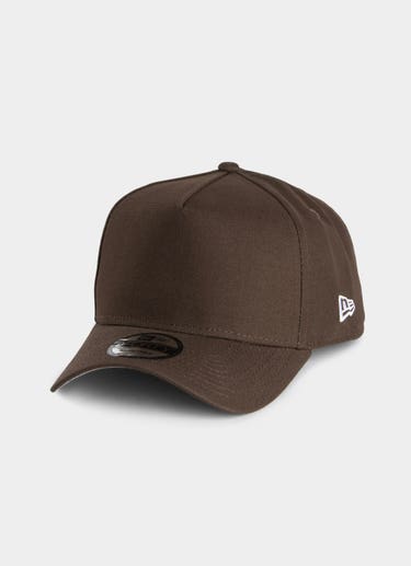 New Era 9forty A-frame Seasonal Canvas Snapback Cap in Brown