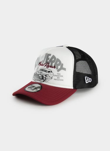 New Era 9forty E-frame Tom And Jerry Trucker Snapback Cap in Red