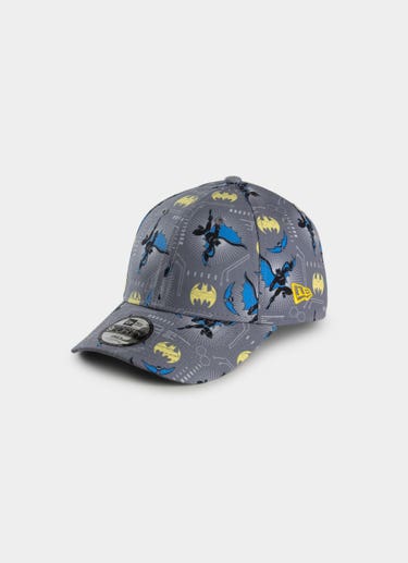 New Era Dc 9forty Batman Cloth Strap Cap - Child in Grey