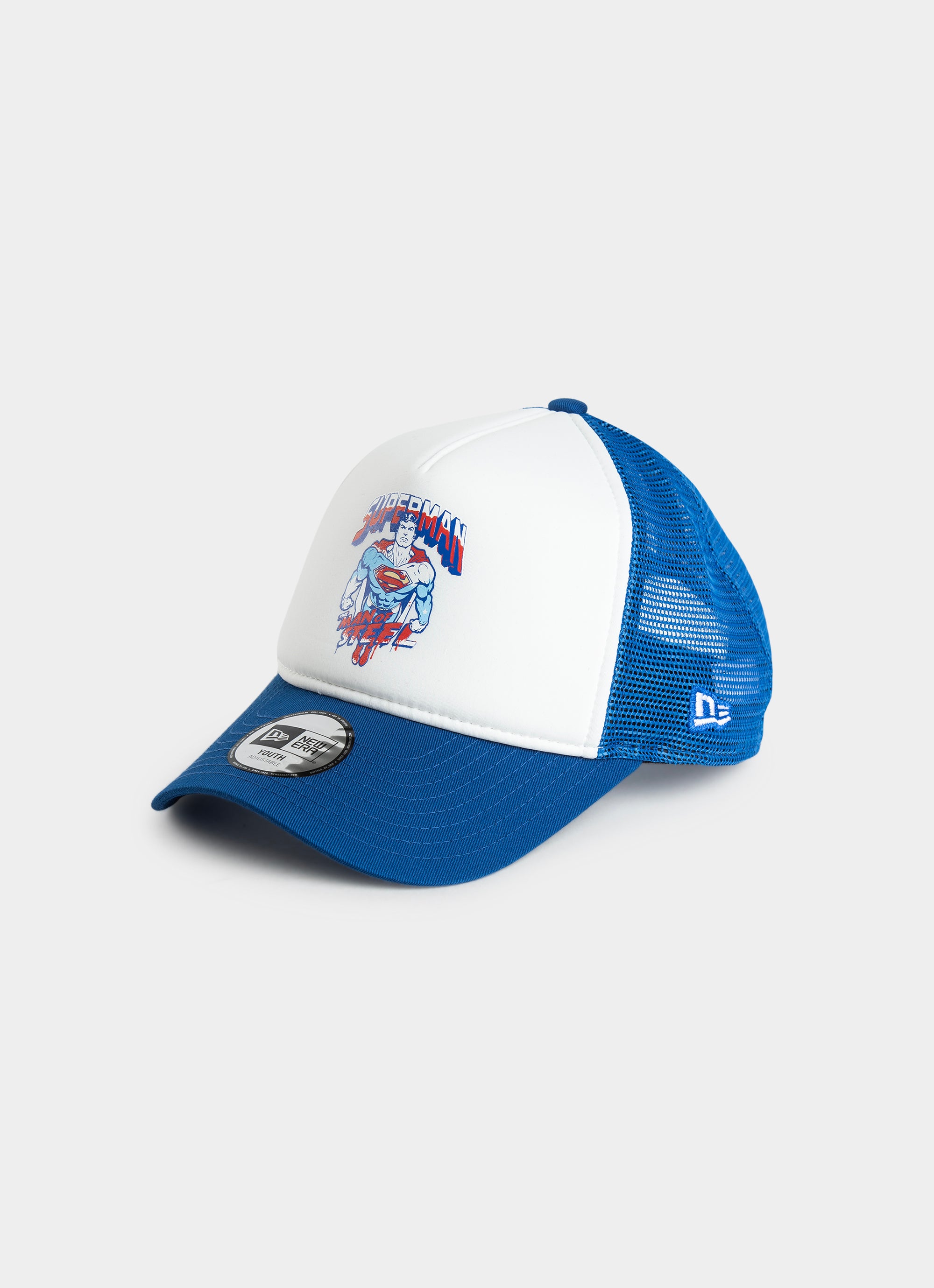 New Era Dc 9forty E-frame Superman Trucker Snapback Cap - Youth in Unknown
