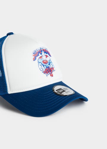 New Era Dc 9forty E-frame Superman Trucker Snapback Cap - Youth in Unknown